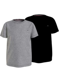 Tommy Hilfiger Underwear Shirt met korte mouwen 2P CN TEE SS met tommy hilfiger merklabel (Set van 2) jongens t-shirts maat 140 grijs