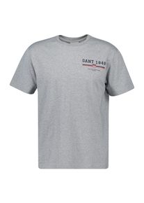 Gant T-shirt GRAPHIC SS T-SHIRT heren t-shirts maat M grijs