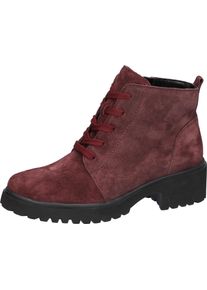 Waldläufer Waldläufer Hoge veterschoenen H-LUISE enkellaars, blokhak, in comfortabele schoenwijdte g (= breed) dames veterlaarsjes maat 7 (40,5) rood