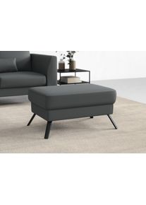 Sit & More sit&more Hocker Lindholm hockers maat Luxe-microvezel ALTARA NUBUCK® grijs