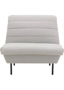 LOOKS by Wolfgang Joop Fauteuil LOOKS IX Breedtestiksels, zonder armleuningen fauteuils maat Structuur zacht zilver(kleur)