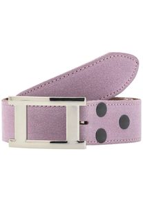 RETTUNGSRING by showroom 019° RETTUNGSRING by showroom 019° Leren riem Reddingsboei leren riem Alaska crème filigraan zilverkleur dames brede riemen maat 115 paars