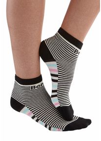 Bench. Korte sokken in streepdesign (set, 5 paar) dames sneakersokken maat 35-38 multicolor