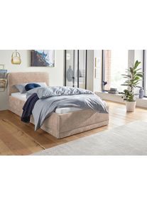 WESTFALIA Polsterbetten Gestoffeerd bed met bedkist bij uitvoering met matras bedden maat Microvezel bruin