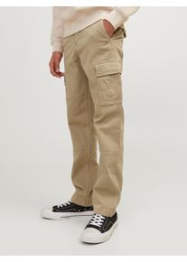 Jack & Jones Jack & Jones Junior Cargobroek JPSTKANE JJHARLOW CARGO NOOS JNR jongens cargobroeken maat 164 beige
