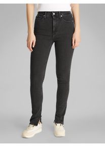 Calvin Klein Skinny fit jeans High rise skinny in zwarte wassing dames skinny jeans maat 28 zwart