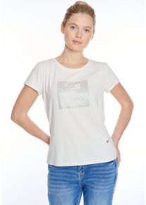 ZABAIONE T-shirt Au44tumn met glitterstuds dames t-shirts maat M wit