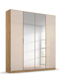 Rauch Draaideurkast Kledingkast kast garderobe KOLUNA met glazen deuren en spiegel kledingkasten beige