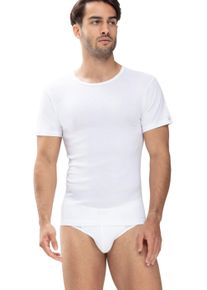 Mey T-shirt Noblesse Zonder opstaande zijnaad heren t-shirts maat L wit