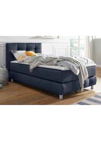 Andas Boxspring Salo incl. topmatras, 6 breedten, 2 hardheden, tfk ook in hardheid 4 boxsprings maat Structuur blauw
