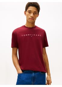 Tommy Jeans T-shirt TJM REG LINEAR LOGO TEE EXT heren t-shirts maat M rood