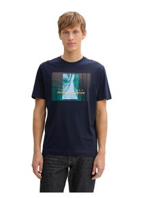 Tom Tailor T-shirt met fotoprint heren t-shirts maat S blauw