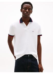 Tommy Hilfiger Poloshirt CONTRAST COLLAR CUFF REG POLO heren poloshirts maat XL wit