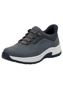 Rieker Slip-on sneakers Ready2GO , slippers, instapschoen, vrijetijdsschoen met zachte schacht heren lage sneakers maat 47 blauw