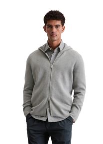 Marc O'Polo Marc O'Polo Capuchonvest met tweewegrits heren sweatvesten maat L grijs