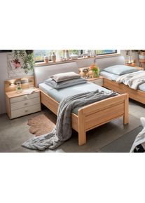 Wiemann Houten bed KIRUNA in comforthoogte bedden beige