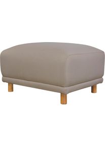Andas Hocker Maroon hockers maat Fijne structuurstof beige