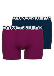 Tom Tailor Boxershort KENTUCKY comfortabel, nauw, elastisch, katoenmix, logoband (Set van 2) heren boxershorts maat 4 (S) rood