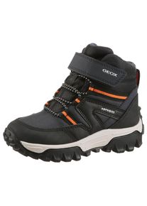 Geox Winterlaarzen J HIMALAYA BOY B ABX Snowboots, klittenbandlaarzen met warmvoering, maatsjabloon om te downloaden jongens laarzen maat 28 blauw
