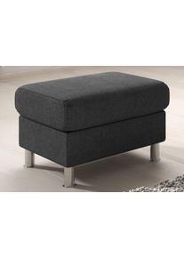 Trendmanufaktur Hocker Rondo II tijdloos en comfortabel naar keuze met comfortabele binnenvering, vrij plaatsbaar hockers maat Fijne structuurstof