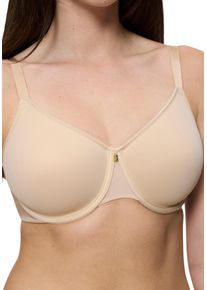Triumph Minimizer-bh Body Make-Up Essentials reduceert optisch met een cupmaat, zijdezacht, microvezel dames beugel bh's maat C beige