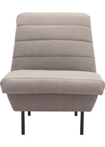 LOOKS by Wolfgang Joop Fauteuil LOOKS IX Breedtestiksels, zonder armleuningen fauteuils maat Structuur (gerecycled polyester) beige