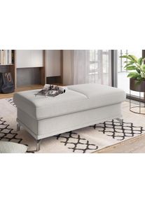Sit & More sit&more Hocker Cabrio, B: 113 cm individueel te combineren, vering hockers maat Structuur zacht grijs