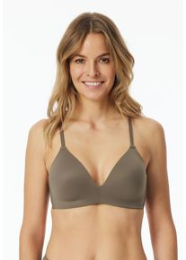 Schiesser Soft-bh INVISIBLE SOFT met zijstangen voor goede ondersteuning dames bh's zonder beugel maat B bruin