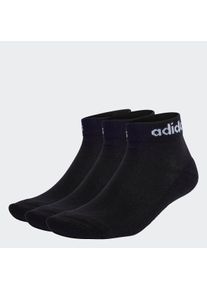 adidas Performance Functionele sokken LINEAR CUSHIONED ANKLE SOCKS, 3 PAAR (3 paar) unisex sportsokken maat L (43/45) zwart