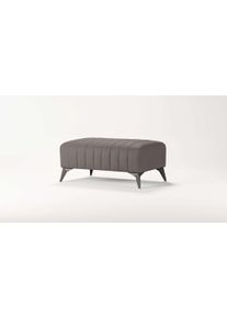 Places of Style Hocker MATTHEW zitpoef, afmetingen B/D/H: 90/60/43 cm hockers maat Fluweel bruin
