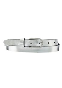 Bernd Götz BERND GÖTZ Leren riem met zilverkleurige gesp dames brede riemen maat 100 zilver(kleur)