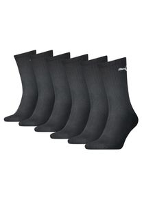 Puma Sportsokken Puma UNISEX CREW SOCK 6P ECOM Cat-logo, frotté-zool, ribgebord (6 paar) unisex sportsokken maat 35-38 zwart