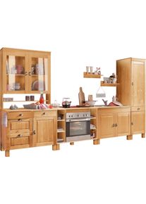 Home Affaire Keukenblok Oslo Breedte 350 cm, in 2 diepten, zonder elektrische apparaten (7 stuks) keukenkast series beige