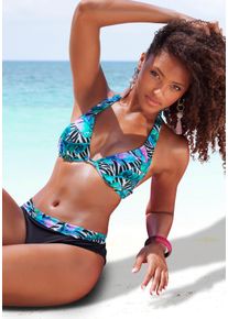 Vivance Beugelbikini in halterstijl met animal-print dames bikini's maat B zwart