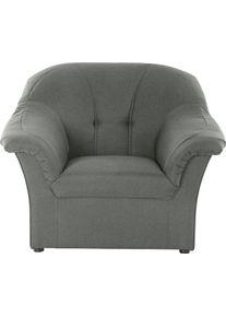DOMO collection Fauteuil Pegnitz tijdloos, elegant en comfortabel fauteuils maat Struktur fein grijs