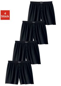 Le Jogger Wijde boxershort in prettig zachte katoenkwaliteit (set, 4 stuks) heren boxershorts maat 3 zwart