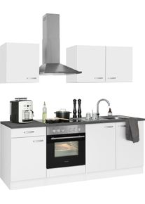 Optifit Keukenblok Parare zonder elektrische apparaten, breedte 210 cm keukenkast series maat - wit