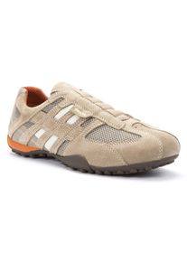 Geox Slip-on sneakers UOMO SNAKE Vrijetijdsschoen, slipper met Geox speciaal membraan heren schoenen maat 42 bruin