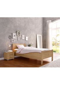 Priess Bed Husum slaapkamer tienerkamer bedombouw met comforthoogte, verschillende uitvoeringen, hoogwaardige premium kwaliteit bedden bruin