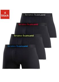 Bruno Banani Boxershort voor heren met gekleurd merkopschrift bij de boord (set, 4 stuks) heren boxershorts maat S zwart