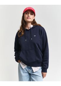 Gant Hoodie SHIELD HOODIE Grafische Gant-borduursel op de borst dames truien met capuchon maat M blauw