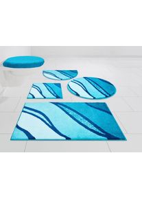 Grund Badmat Belize, badmat, badkamer tapijt, zeer zacht zachte aanraking, ook als 3-delig set verkrijgbaar, made in europe badmatten maat 1 blauw