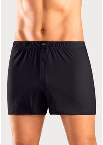 H.I.S. H.I.S Wijde boxershort Heren boxer wijdte pasvorm, comfortband, van katoen-stretch (set, 5 stuks) heren boxershorts maat 3 (XS) zwart