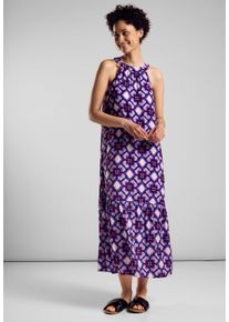 Street One Zomerjurk met print all-over dames zomerjurken maat 40 paars