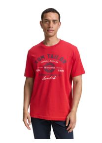 Tom Tailor T-shirt met grote logo-frontprint heren t-shirts maat S rood