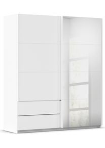 Rauch Schuifdeurkast Kledingkast Kast Garderobe Wasmand ELARA met Spiegel praktische lades optioneel kleuraccent made in germany zweefdeurkasten wit