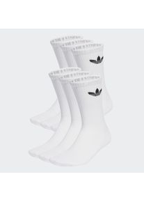 adidas originals Sportsokken TR CREW S 6P 6-pack sokken met logo (6 paar) unisex sportsokken maat M (40/42) wit