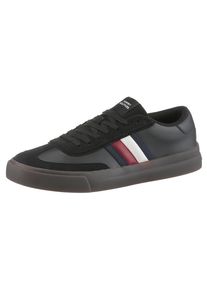 Tommy Hilfiger Sneakers TH CUPSET TERRACE , vrijetijdsschoen, lage schoen, veterschoen met zijstrepen heren veterschoenen maat 44 zwart