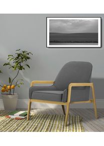 Home Affaire Fauteuil Braga naar keuze met frame van eiken in donker of beukenhout in licht (set) fauteuils maat Fijne structuurstof grijs