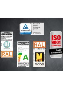 Wiemann Opzetpaneel Bern naar keuze met ledverlichting nachtkastjes beige